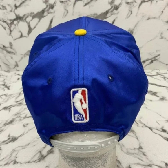 Men's New Era Cap Glossy Royal Blue | Yellow Golden State Warrior 9FIFTY NBA NWT - Picture 3 of 5